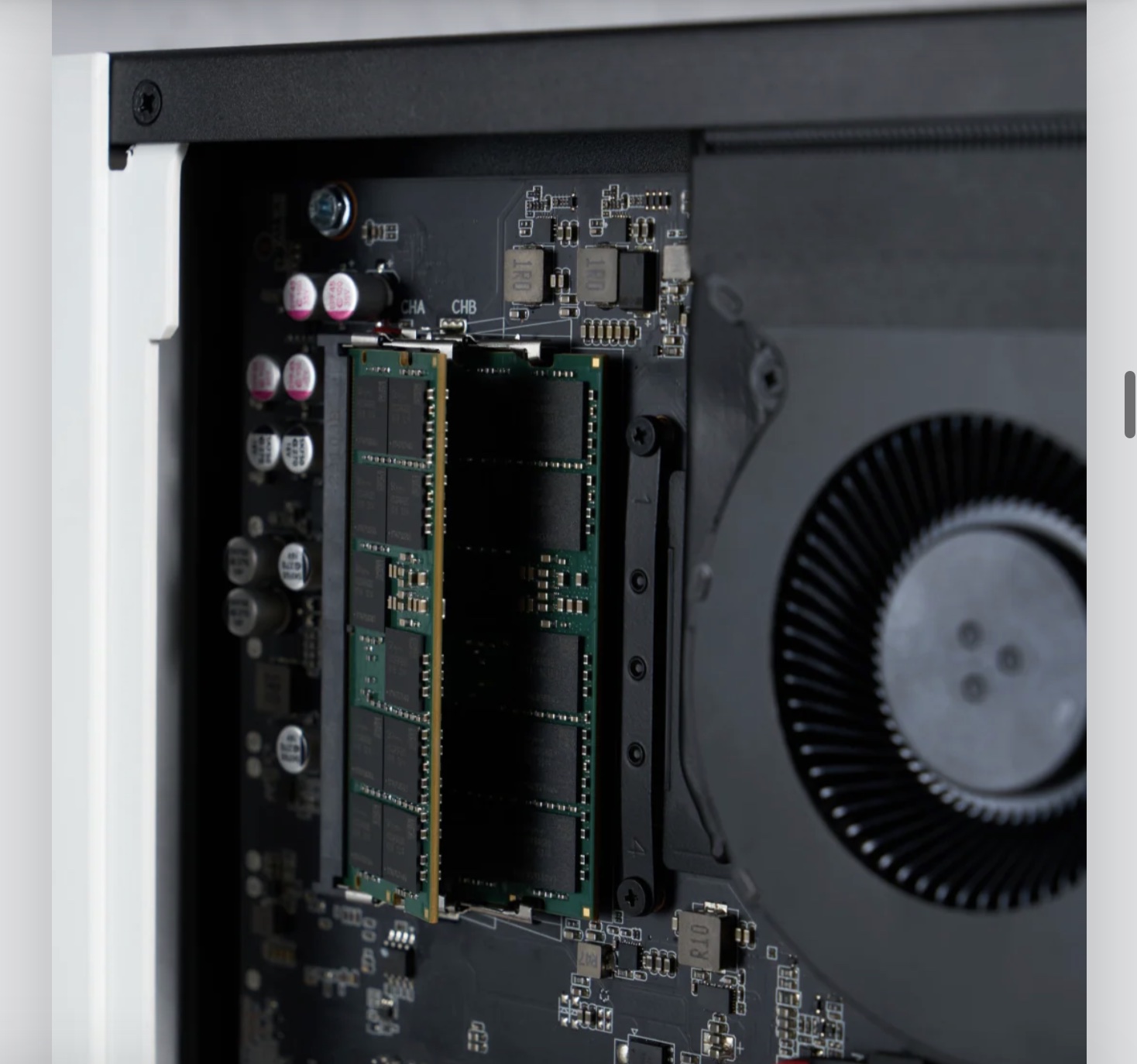ECC memory modules installed inside Nexus